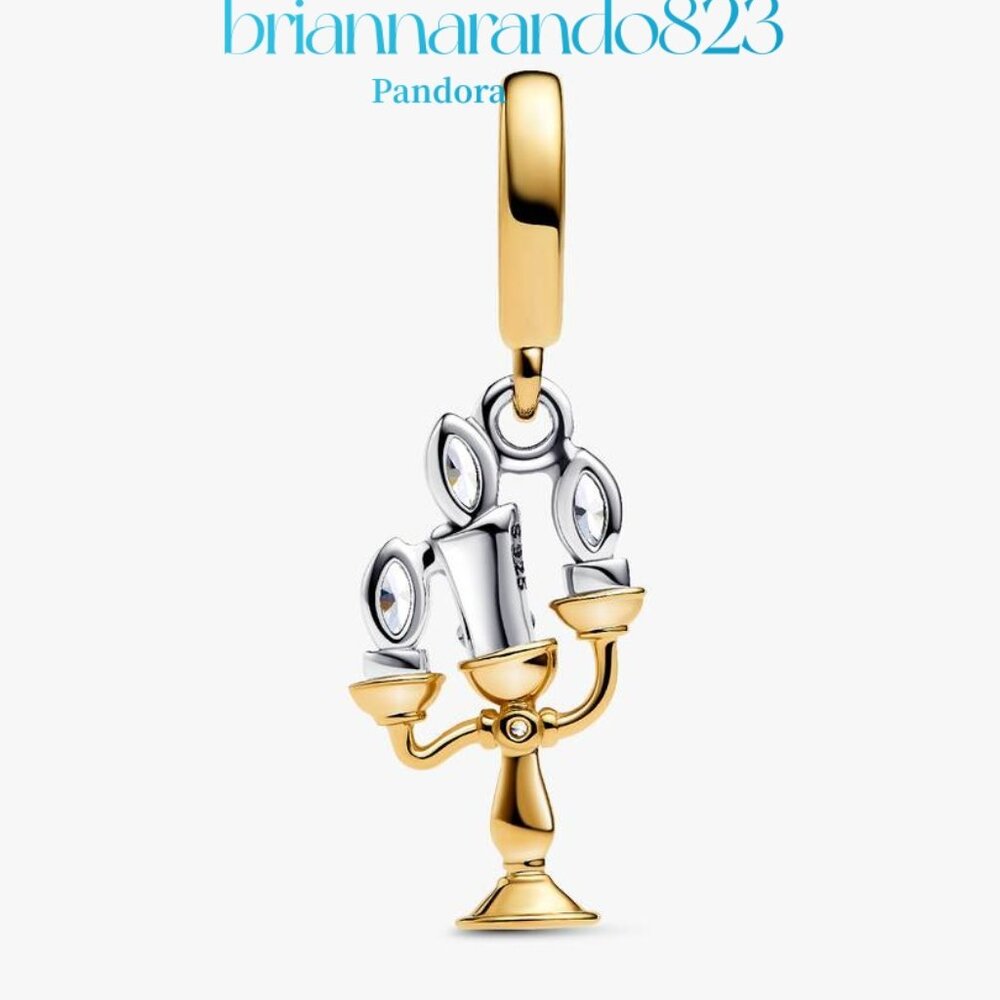 Pandora Disney Beauty And The Beast Lumiere Dangl… - image 2